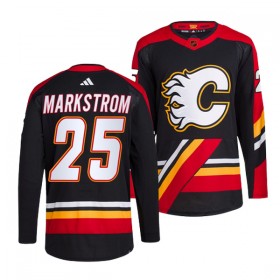 Calgary Flames Jacob Markstrom 25 Adidas 2022-23 Reverse Retro 2.0 Schwarz Trikot Authentic - Herren